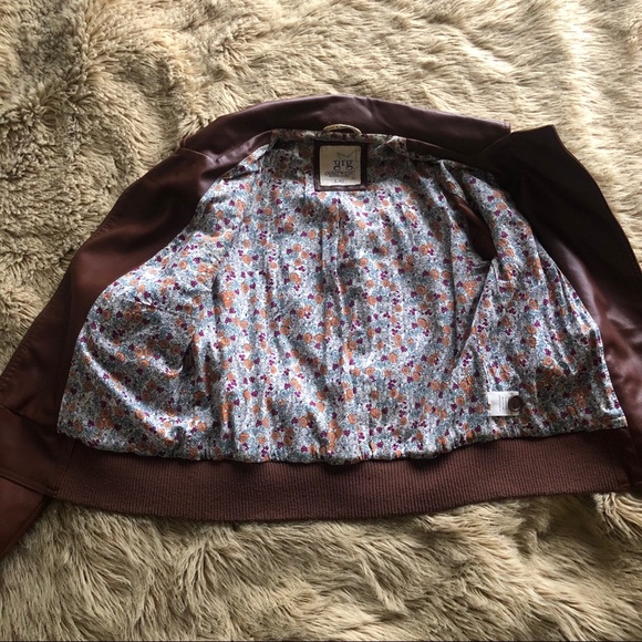 ::SOLD:: Asymmetrical Zip Vegan Leather Jacket - Picture 10 of 10